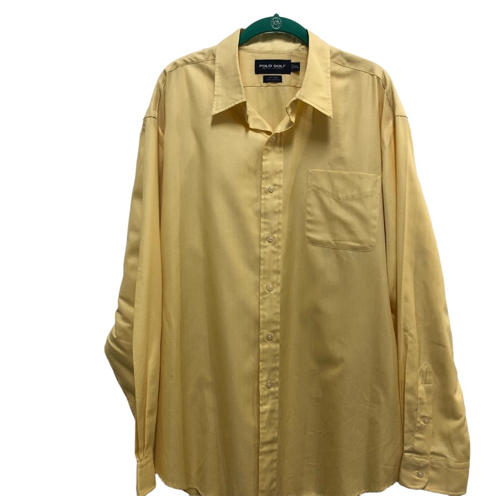 Polo Golf Ralph Lauren men’s yellow button down shirt XL